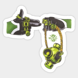 Run The Lantern Color Sticker